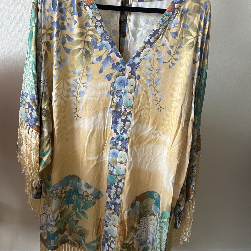 Spell & The Gypsy - Women's Yellow / Multi-color Fringe Dress Size S NWOT!